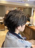 フェザーパーマ/リバースセンターパート/簡単スタイリング