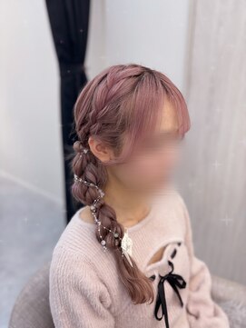 ヘア サロン クラン ソア 心斎橋店(hair salon clan soar) サイド編みおろし