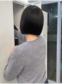 首元スッキリパツっとボブ◎