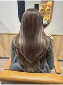 脱白髪染めハイライト/グレージュ/白髪ぼかしハイライト