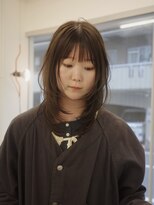 ワビ(wabi) くびれミディアムレイヤー×ショコラブラウン