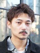 バイフィフス 原宿/表参道(by fifth)&nbsp;緩め波巻きスパイラルパーマシャドウパーマメンズセンターパート