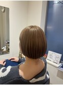 ナチュラルブラウンボブ