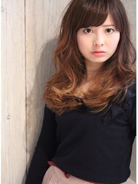 ブリス(BLISS) グラデーションカラーが決めて!愛されセミロング☆