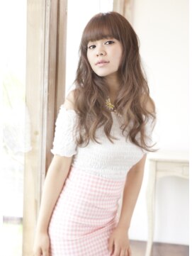 シャンプー 本庄店(SHAMPOO) 重めバンクがポイントのリッチウェーブ