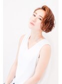 ラフにゆれる質感パーマのショートボブ【vi-ta hairdesign】