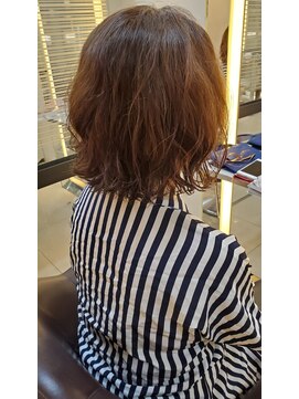 スタイル 成城学園前(STYLE) デジタルパーマ 似合わせシュートレイヤーボブ ベージュカラー1