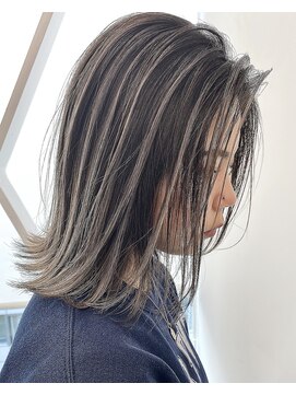 アライブ キチジョウジ(ALIVE Kichijoji) ALIVE吉祥寺 デザインカラーバレイヤージュ外ハネボブローライト