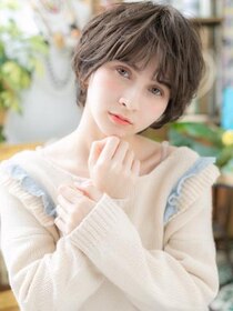 カバーヘア ブリス 北浦和(COVER HAIR bliss) ダークグレージュくせ毛風小顔マッシュa北浦和20代30代40代