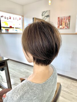 オレンジ(orange) 【orange大分賀来】大人女子耳かけハンサムショートスタイル