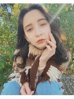 ナル(nalu.)&nbsp;くすみベージュ / 切りっぱなし / ロブ