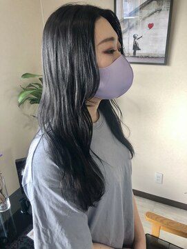 ルフテ(LOFTE) 韓国風ヘア/ブルーブラックカラー☆