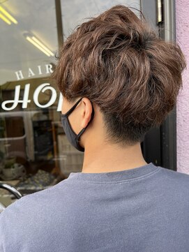 ヘアショップ ホップエム(HAIR SHOP HOP M) ナチュラルパーマ風マッシュ