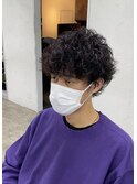 丸いくせ毛マッシュ/くせ毛を活かすカット/¥5280