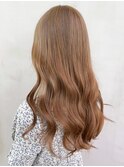 ベージュロング_くびれヘアビタミンカラー_ba340711