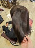 ３Dカラーメルティングブラウン髪質改善ナチュラルストレート