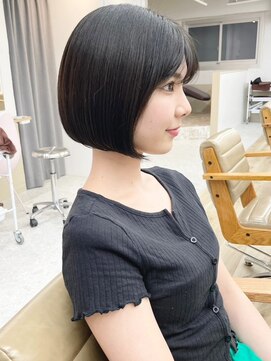 ラルムバイシー 新宿(LARME by Sea) ショート・ボブ×ダークアッシュ/モード[韓国/前髪]