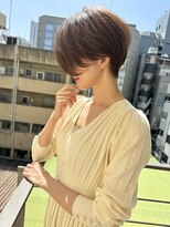 ロンド ストラーダ 心斎橋(Lond strada)&nbsp;ショート×ハイライト白髪ぼかし×シルキーベージュ[心斎橋]