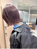 【Lomalia渋谷】馴染むハイトーン/切りっぱなしボブ/ラベンダー
