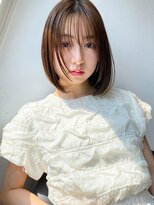 20代30代/小顔ボブ/縮毛矯正/酸性ストレート/髪質改善