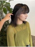 △インナーカラーフェイスフレーミンググレーレイヤーカット