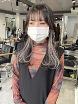 ムク 横浜店(muku)&nbsp;ホワイトベージュインナーカラーイヤリングカラー