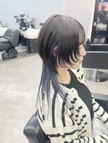 イロハ(IROHA)&nbsp;ブルーパープルインナー×中性ロングウルフ