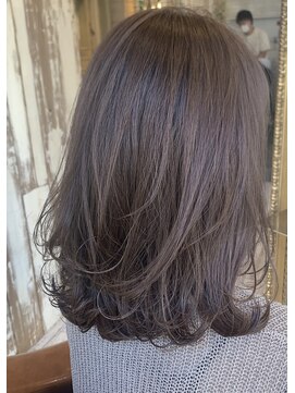 デコラロジィ 川越(DECORA rojii) レイヤースタイル☆ラベンダーベージュ【川越/本川越】