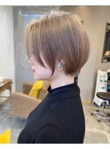 20代30代40代50代大人美人ショート ミルクティーベージュ