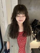 キャロルガーデンズ ボコカ 表参道(Carroll Gardens bococa) 【 sayaca 】レイヤーパーマ/オリーブベージュ