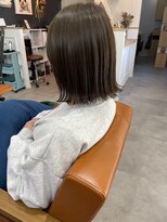 ルフテ(LOFTE) 切りっぱなしボブ×オリーブグレージュ★
