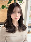 【韓国風レイヤーカット×シースルーバング】