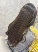 ブリーチなしで叶う透け感グレージュ^_^