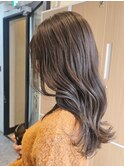 ブリーチなしダブルカラーでグレージュ！
