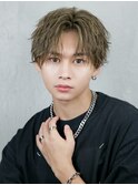 センターパート ツイストスパイラル