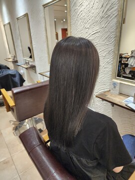 アルメリア 池袋(Arumeria) 縮毛矯正ダークブラウン　20代30代大人キレイ大人可愛い髪質改善