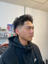 グッドプレイスアンドシング(Good Place&thing)&nbsp;メンズカットフェードスキンフェードサイドパートビジネスヘア