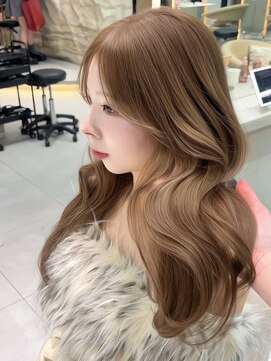 ロンドメリア 天神大名店(Lond Melia) 黒髪カタログ/オリーブグレー/ココアベージュ/に見せるヘア