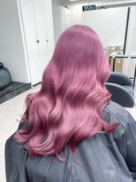 ペレ 渋谷(PELE)&nbsp;着物ヘア/ダークアッシュ/ミディアムレイヤーカット/渋谷