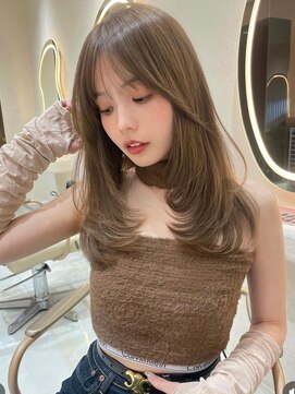 サイン 韓国ボブ 渋谷(SIGN) 韓国ボブレイヤーボブ渋谷タッセルボブお洒落なレイヤーカット