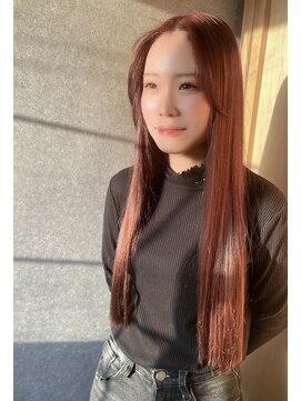 ウイ(ui) ピンクベージュロング