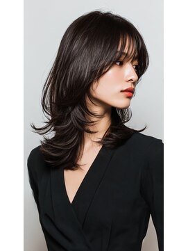 レス(Les.) 小顔レイヤー/韓国レイヤーカット/ハッシュカット