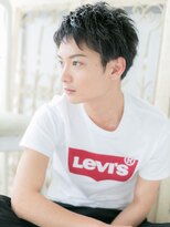 大波純一美容室パーティハン&nbsp;学生ブラックカジュアル束感ベリーショートa小山20代30代40代