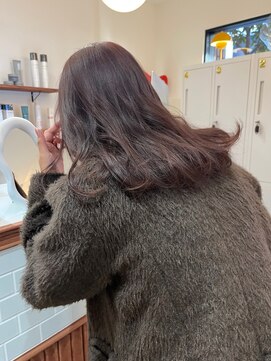 アンド グラフ(& Graph.) ピンクブラウンブリーチなしカラー透明感カラー