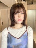 サンルーム(SUN room) 顔周りカット顔周りレイヤーナチュラルブラウンレイヤーボブ