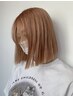 【ハイ透明感】ブリ-チなしダブルカラ-+カット+ハホニコTR+ナノバブル¥18200