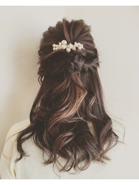 シェア(SHARE hair make works) 【SHARE】★ロングヘアのハーフアップ★