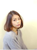 ふんわり感のある自然なストレートスタイル