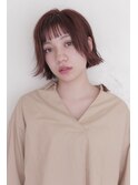 ショコラベージュ◎切りっぱなしボブ　【門前仲町】