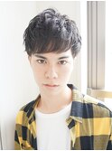 ツーブロック×コンパクトマッシュ